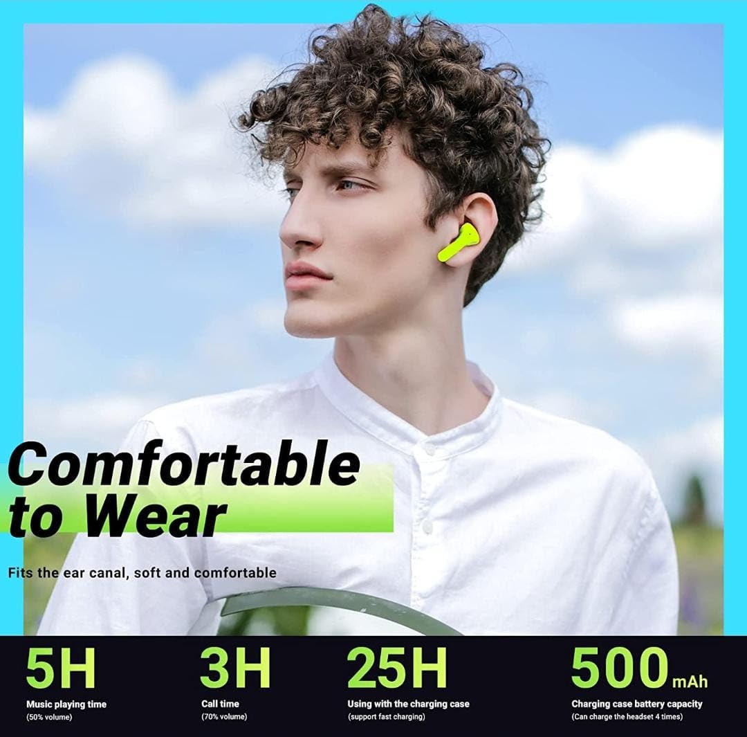 Air 31 True Wireless Stereo Earphone Wireless in-Ear TWS Earbuds Transparent Headphones