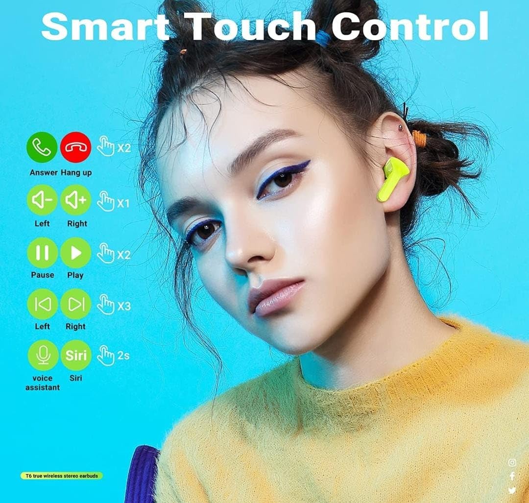 Air 31 True Wireless Stereo Earphone Wireless in-Ear TWS Earbuds Transparent Headphones