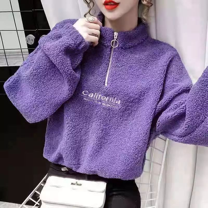 Winter Loose Fit California Crop Hoodie