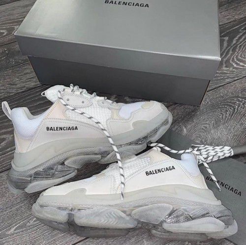 Clear Sole Balenciaga Triple S Lookbook Balenciaga Triple S White