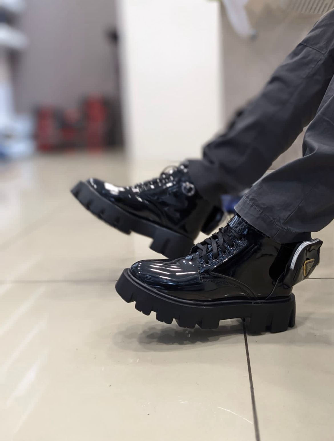 PRADDA and LV BOOTS