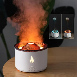 Volcano Aromatherapy Humidifier Flame & Volcano Light Timer for Bedroom