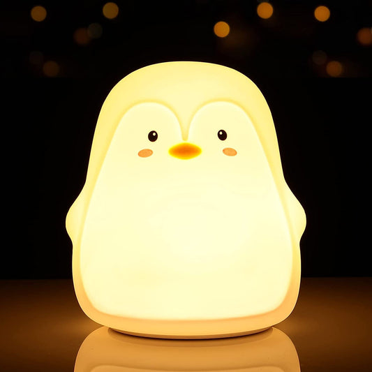 Silicone Penguin Lamp Night Light for Kids Bird Penguin Gifts for Teen Girls Boys Women Nightlight Lamp Cute Penguin Lamp Aesthetic