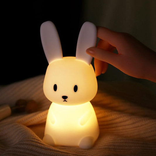 LED Night light Silicone Rabbit Touch Sensor lamp Cute Animal Light Bedroom Decor Gift for Kid Baby Child Table Lamp Home Decor