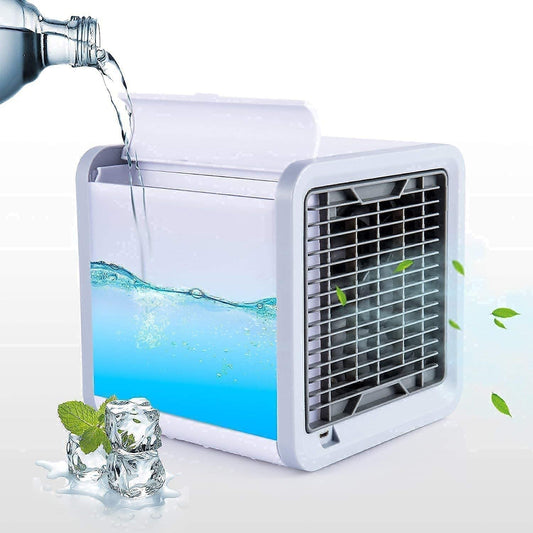 Case Plus Mini Air Cooler Portable 3 In 1 Small Cooler (Conditioner/Humidifier/Purifier) Air Cooler For Personal Space-New(chargable)