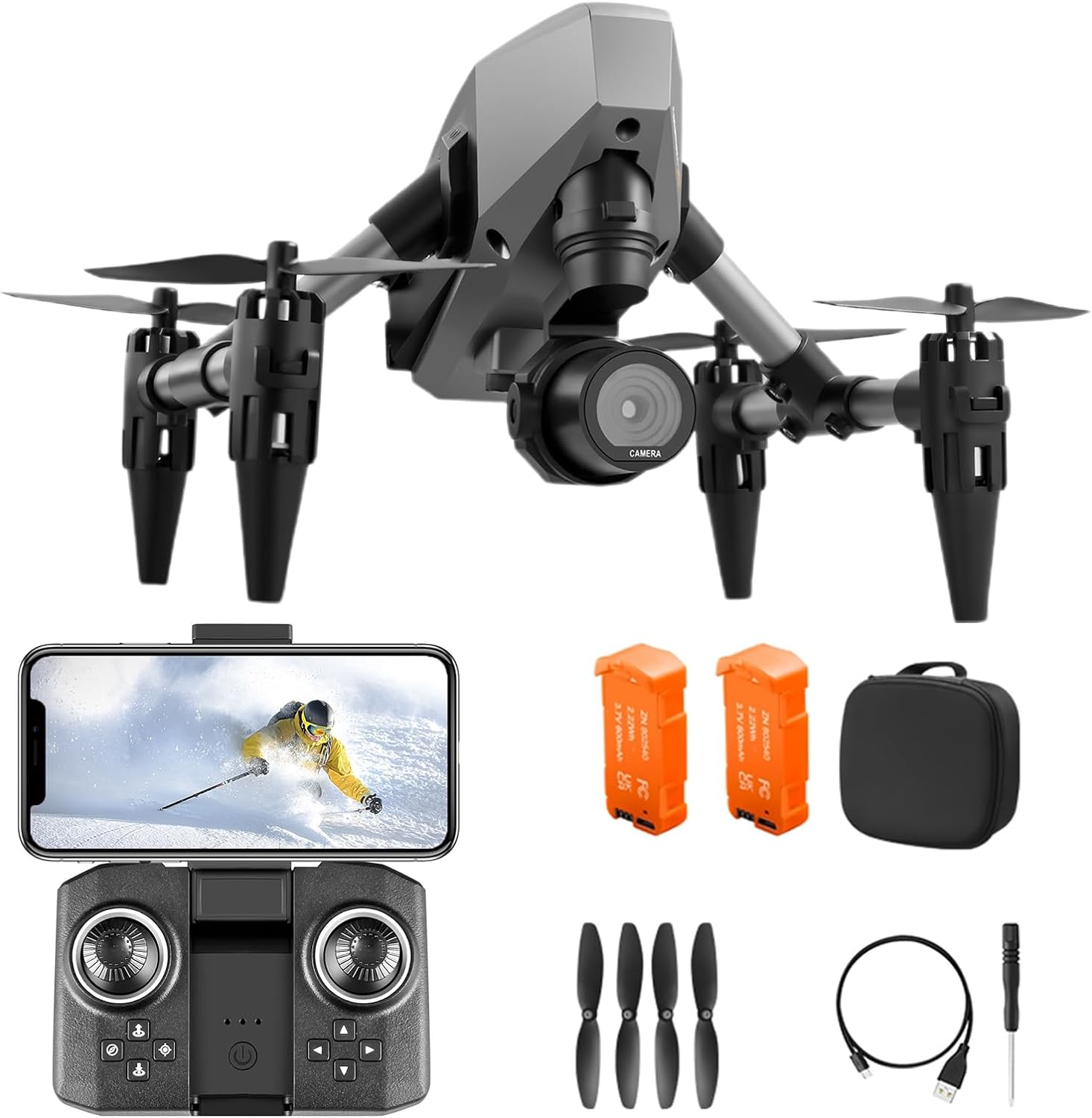 XD1 Mini Drone 4K Professional 8K Dual Camera 5G WIFI Height Maintaining Four Sides Obstacle Avoidance RC Quadcopter Toy