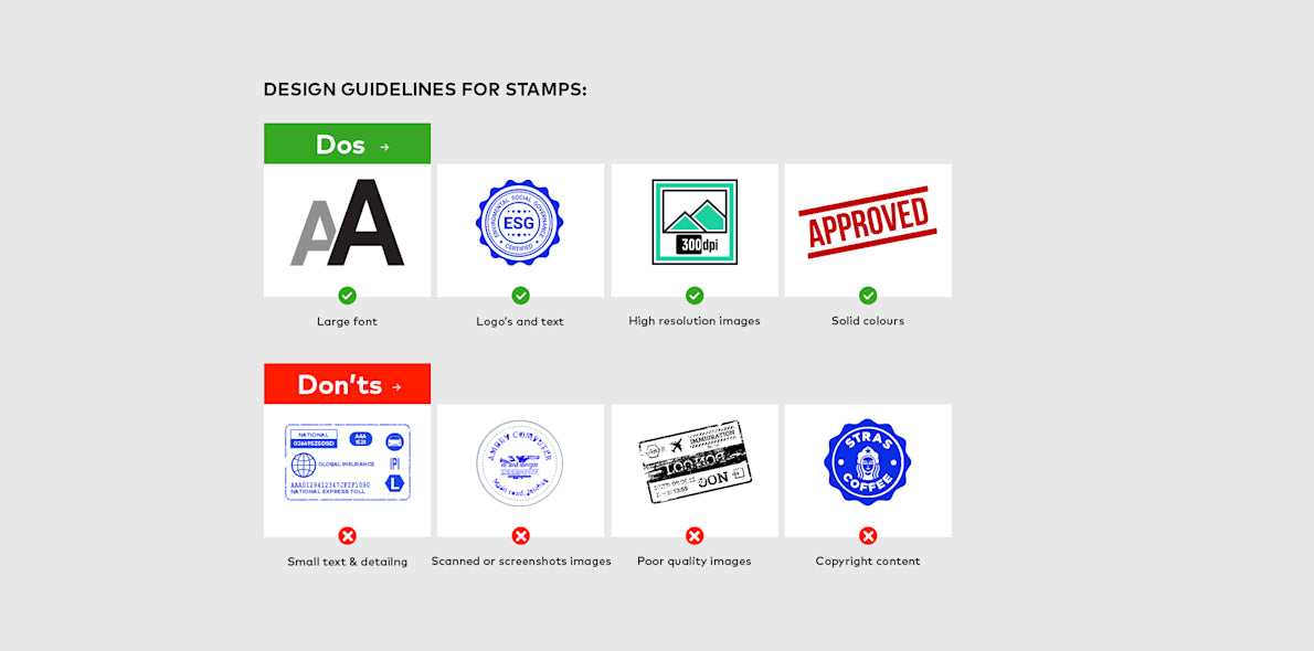 Pre-Inking Stamps