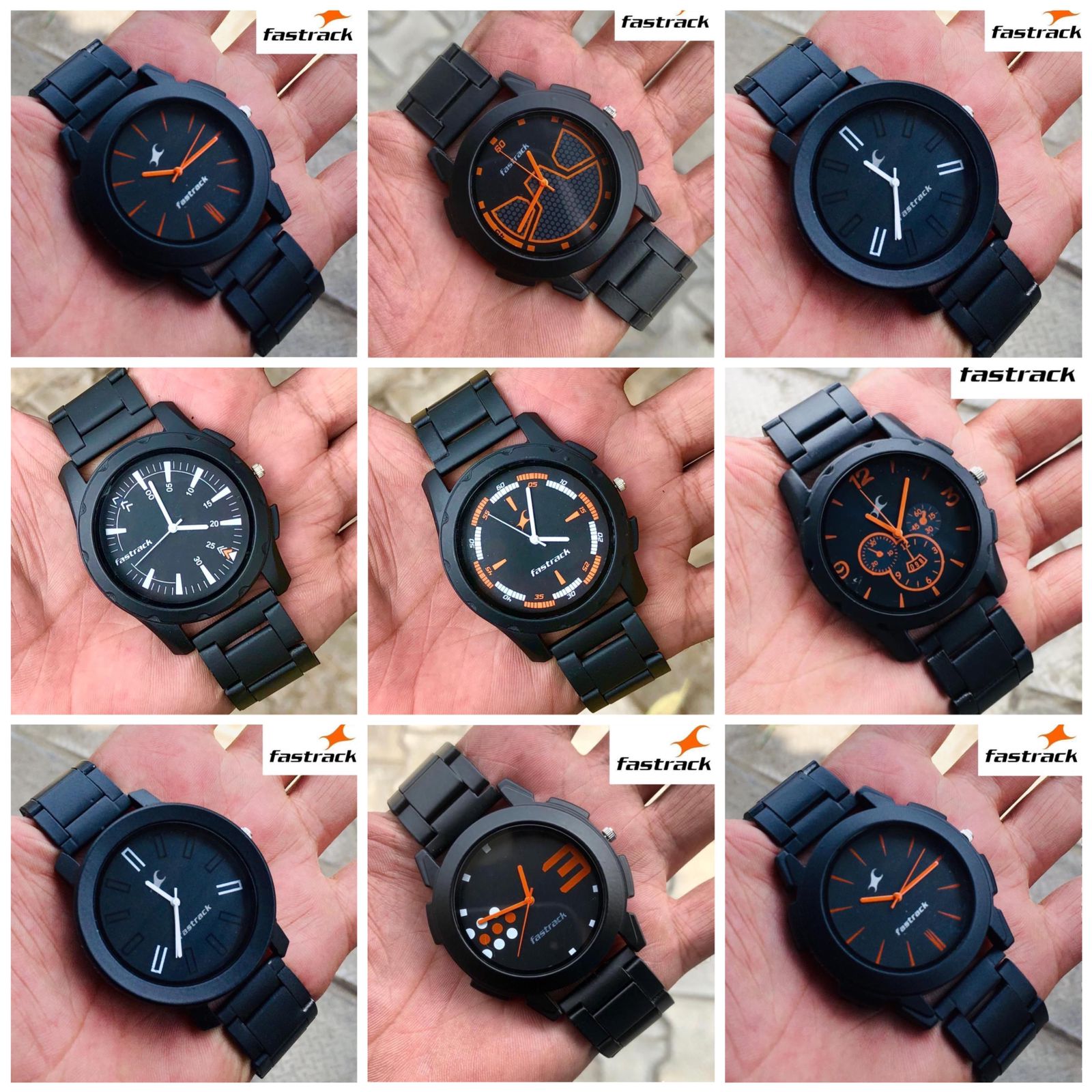 FASTRACK WATCHES Triple Black