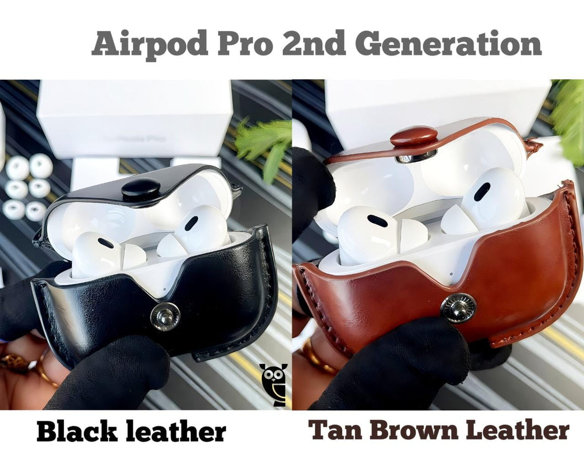 AIRPOD PRO2 WITH LEATHER CASE