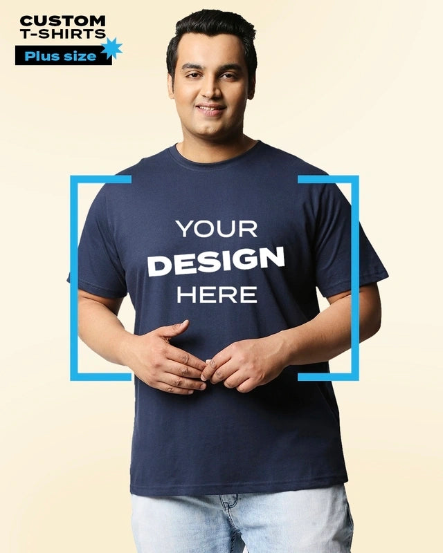 Jvkart Men's Customizable Oversized T-Shirt