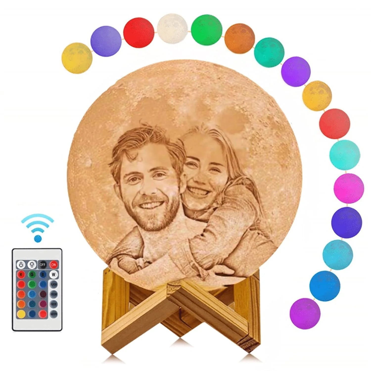 Personalized Moon Lamp With Photo
