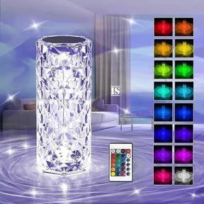 Rechargeable Crystal Diamond Table Lamp