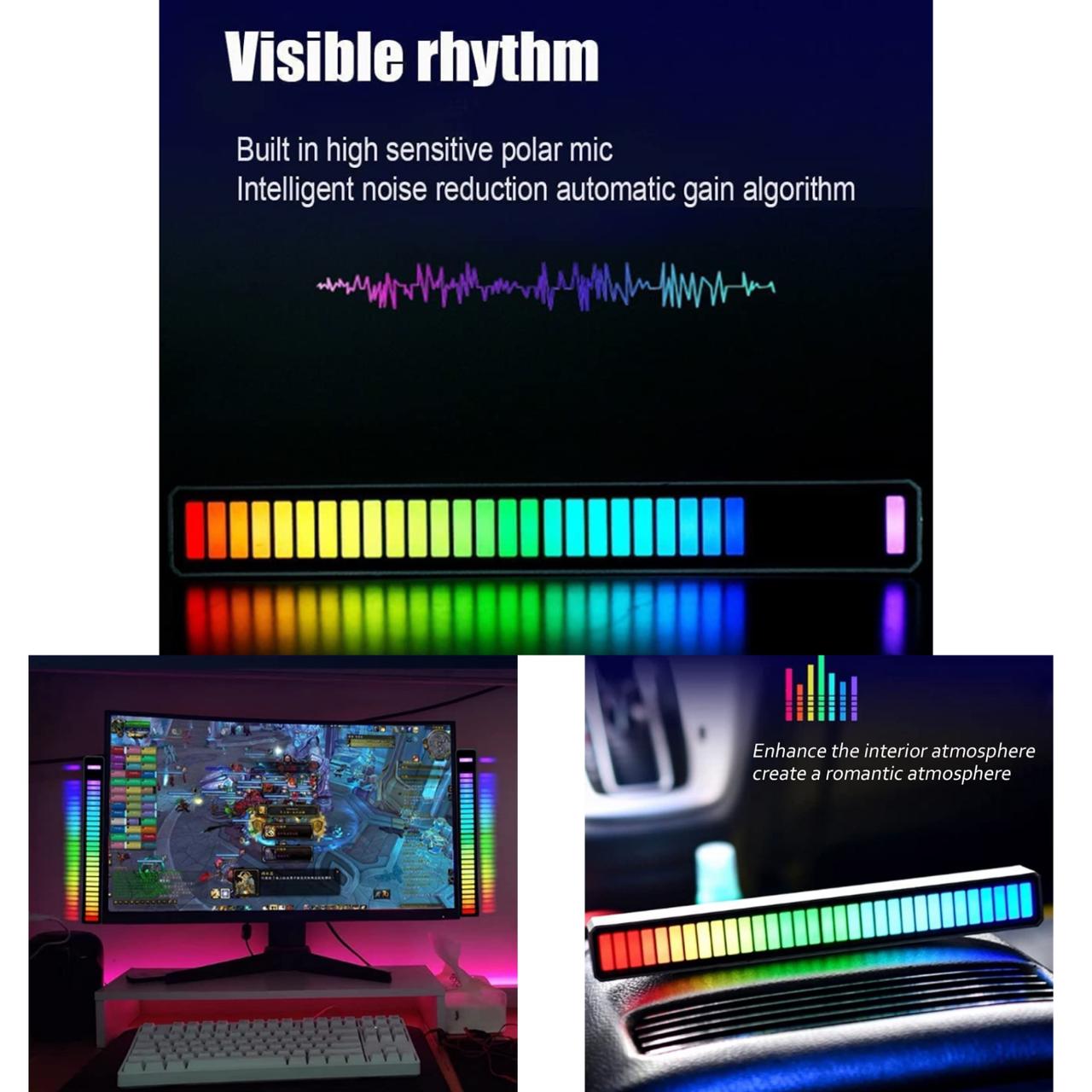 Smart Color RGB Light Voice Activated Rhythm Light Bar