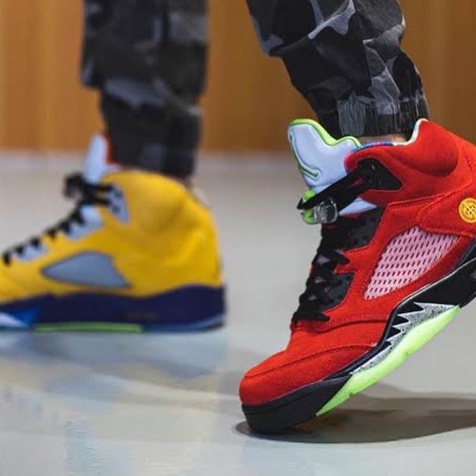 AIR JORDAN RETRO 5 WHAT THE