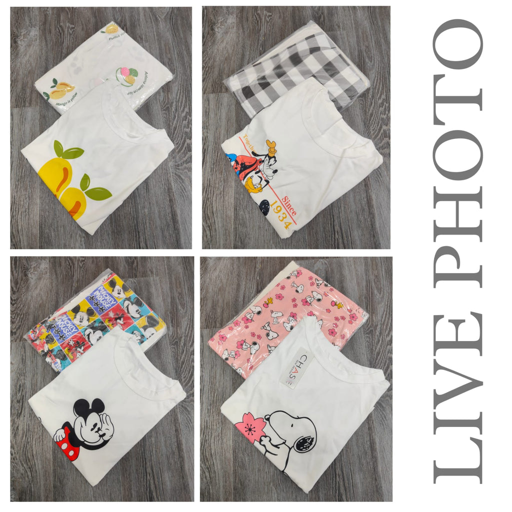 Malai Cotton Printed NightSuit