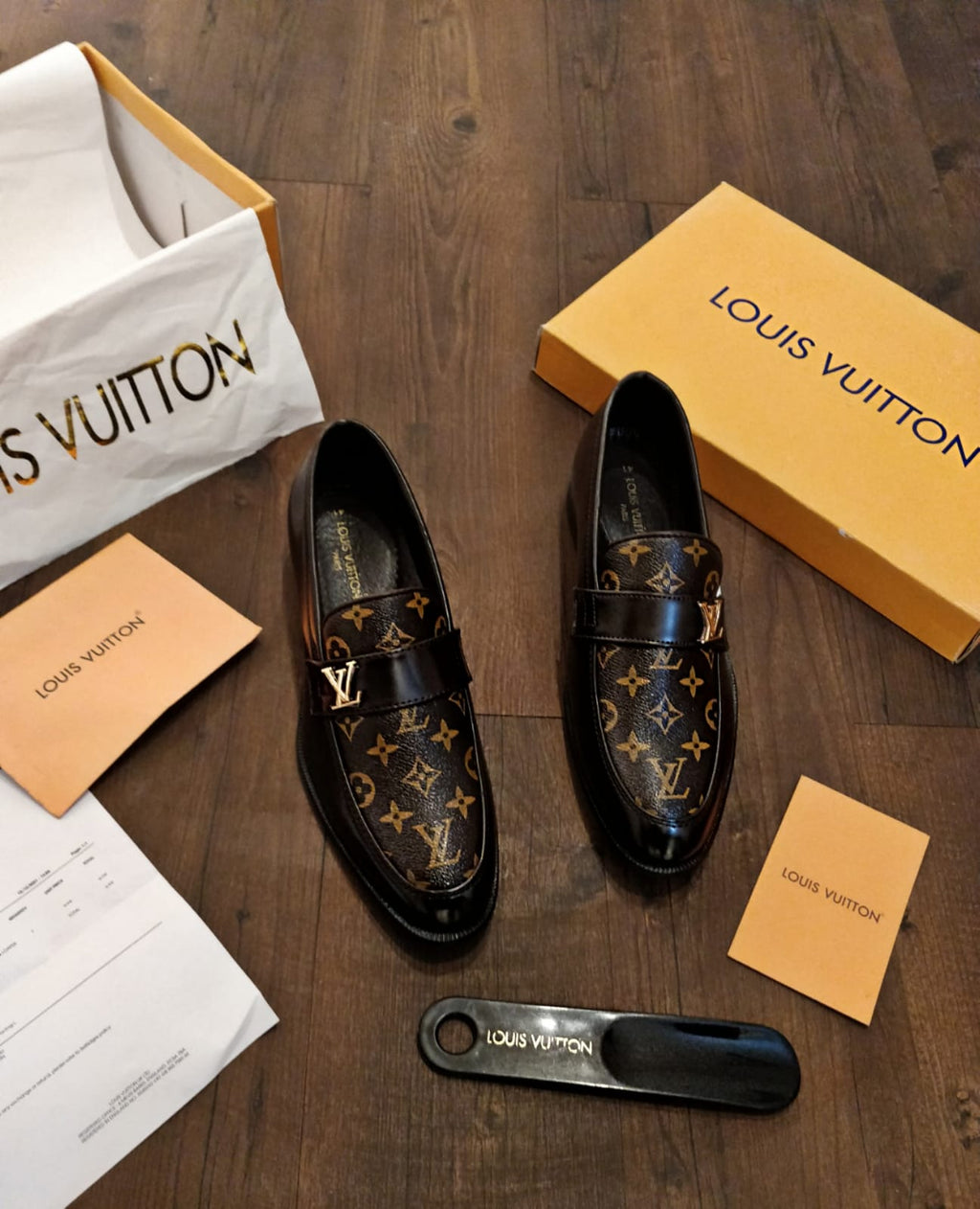 LOUIS VUITTON BUCKLE MOCASSINS