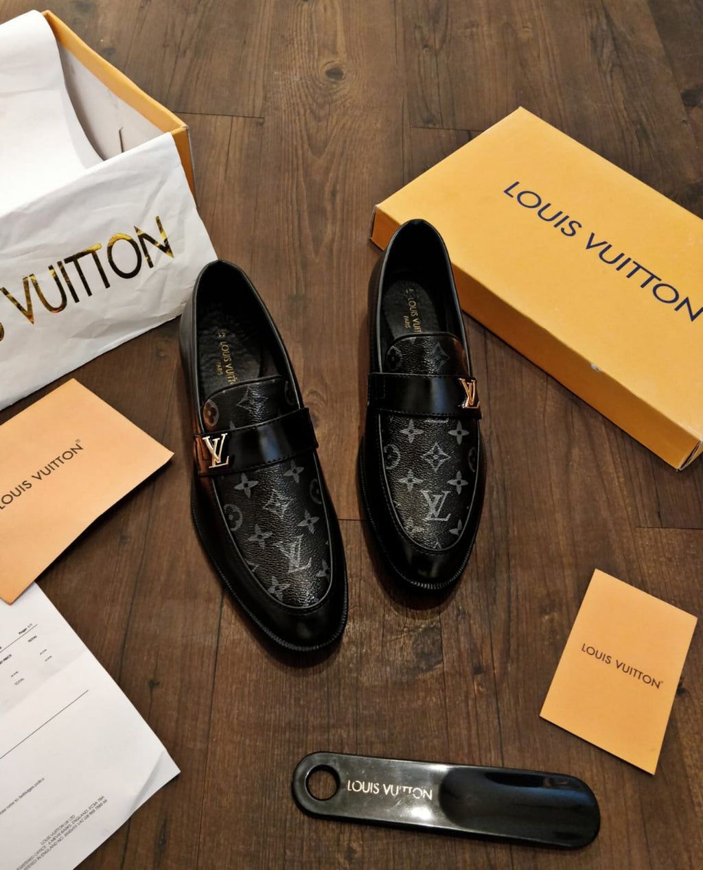LOUIS VUITTON BUCKLE MOCASSINS