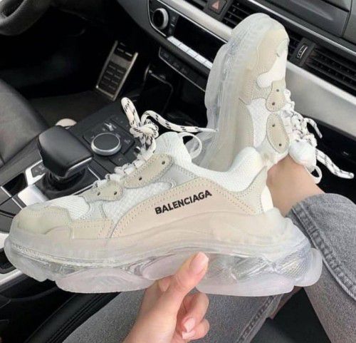 Balenciaga triple white clear 2024 sole