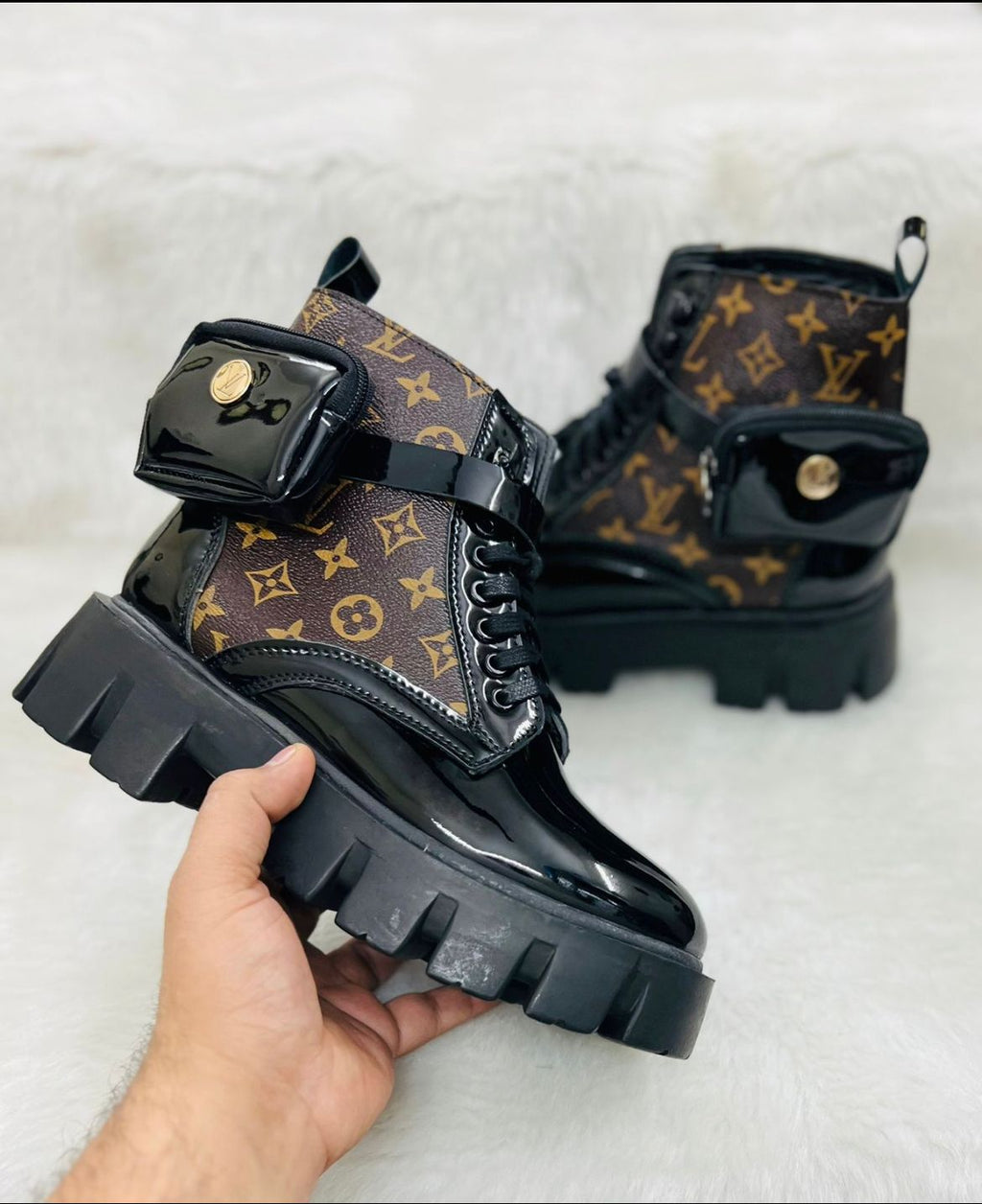 PRADDA and LV BOOTS