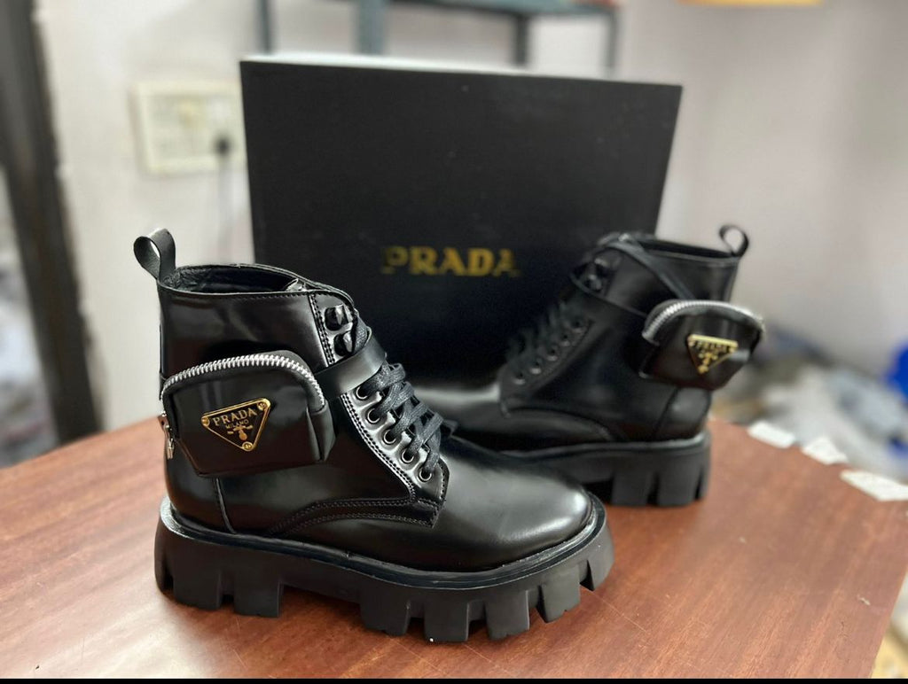 PRADDA and LV BOOTS