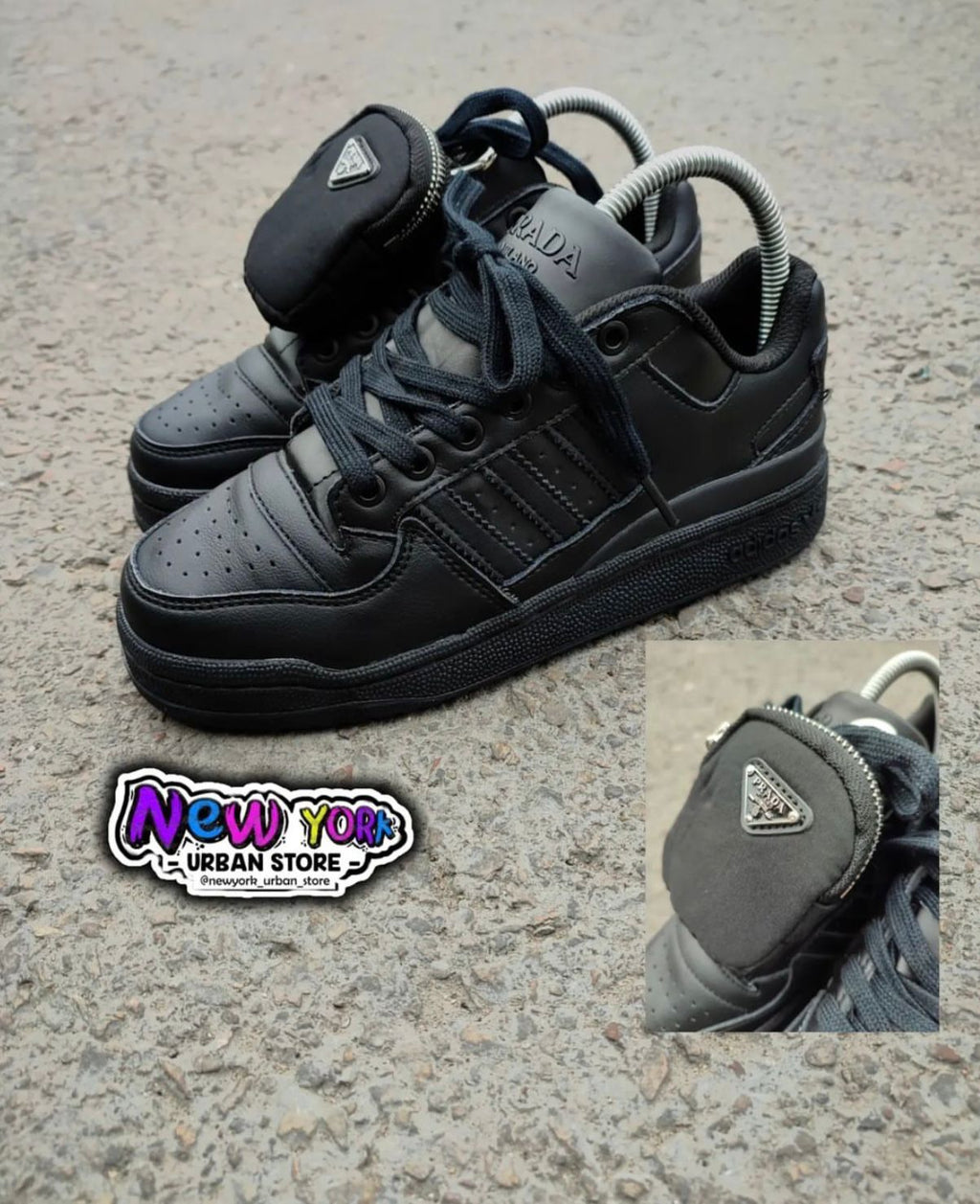 Praddaa X Addidas Forum Low Black