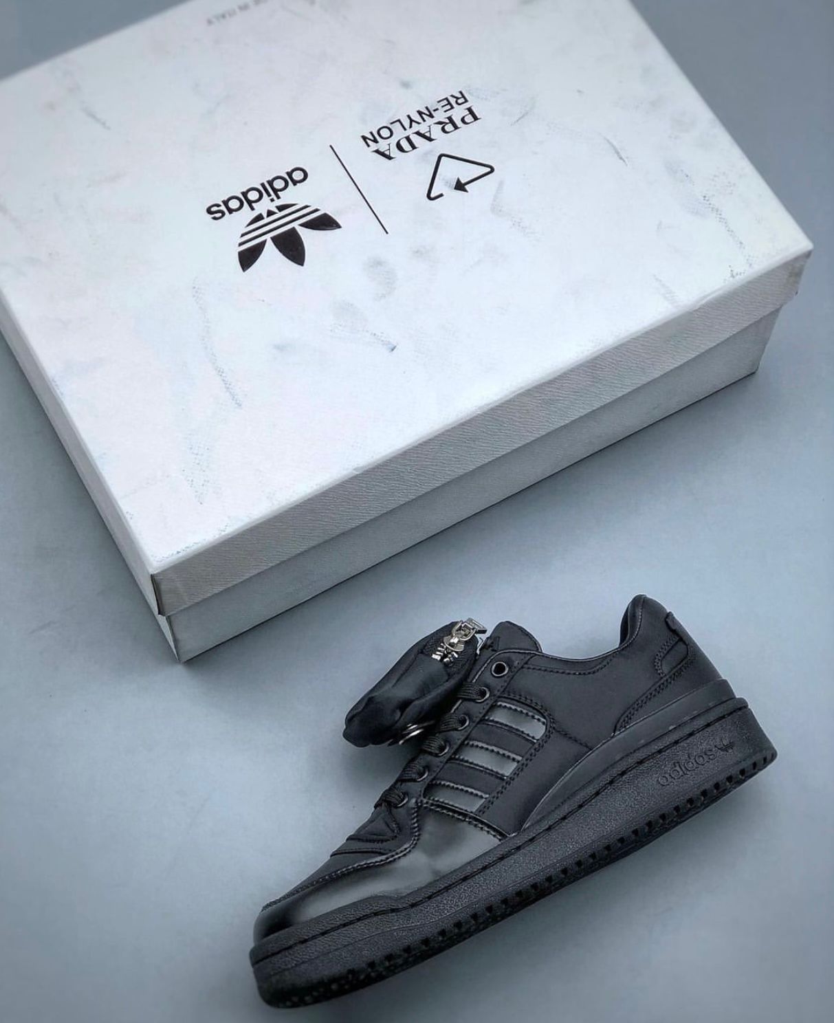 Praddaa X Addidas Forum Low Black