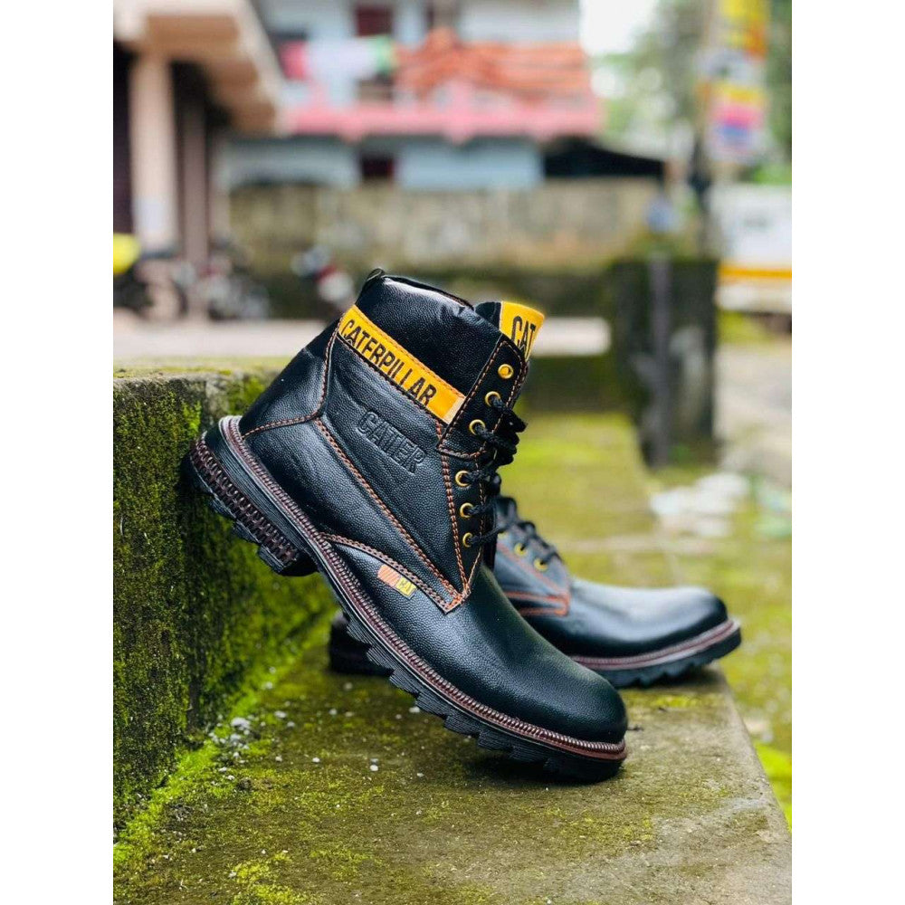 HIGH ANKLE LEATHER SHOES WITH AIRPOD FREE