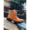 HIGH ANKLE LEATHER SHOES WITH AIRPOD FREE